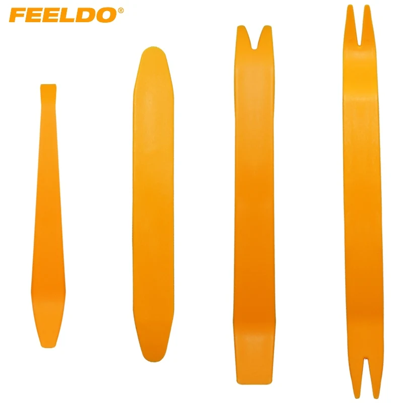 

FEELDO 1Set Car Anti-scratch Audio Stereo Removal Pry Installation Tool Kit 4pcs Inside #2177