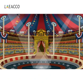 

Laeacco Royal Circus Party Photography Background Customized Baby Portrait Photocall Photographic Backdrops for Photo Studio