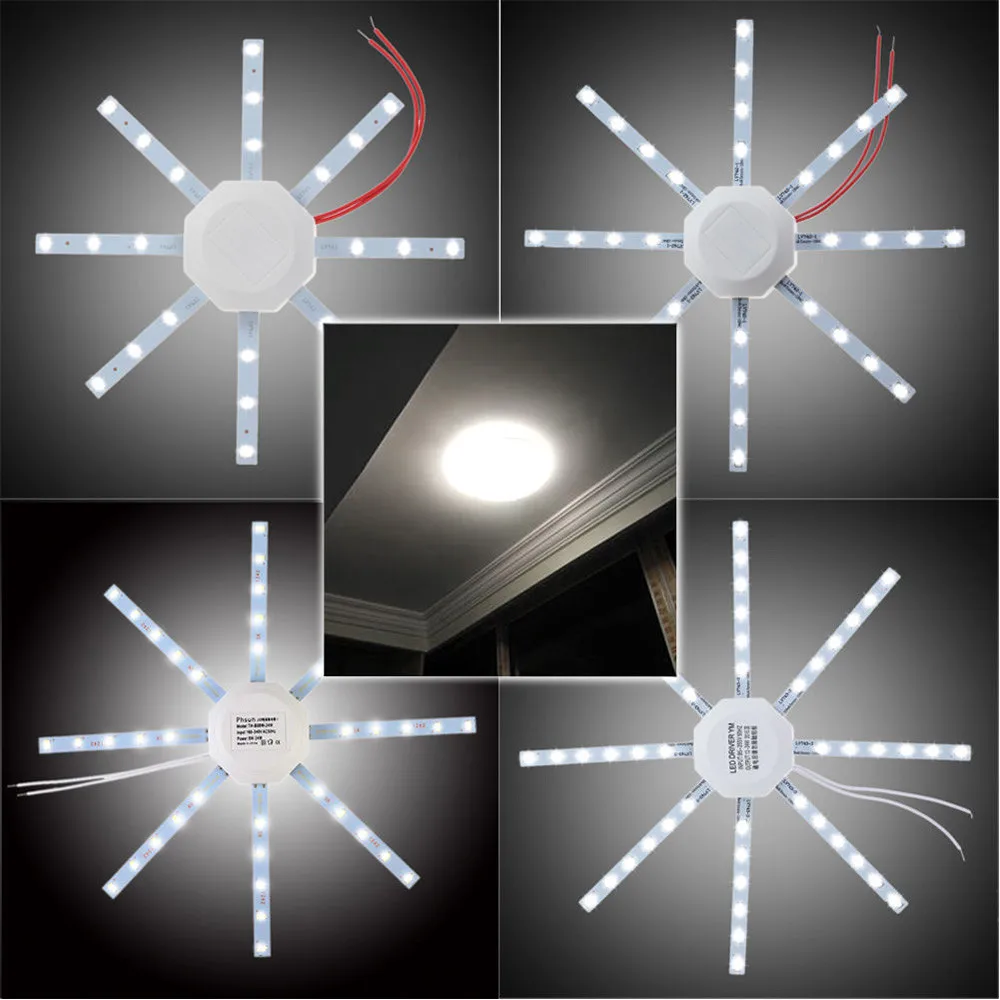 

12/16/20/24W Round 5730SMD LED Ceiling Panel Down Lights Bulb Lamp White 220V Bedroom College Dorm Table Small Multifunctional