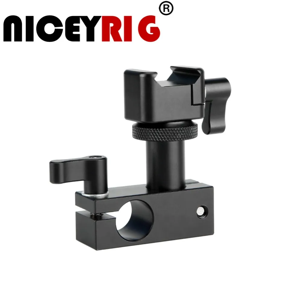 NICEYRIG 15mm Rod Rig nato Rail Clamp DSLR Camera mini Suport Nato Mount 1/4 Hand Screw Cage EVF Viewfinder | Электроника
