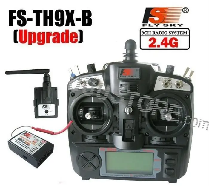 

FlySky Upgraded 2.4G 9CH Radio Transmitter + Receiver FS-TH9XB not Tunigy 9 Radio For RC Helicopter AirPlane