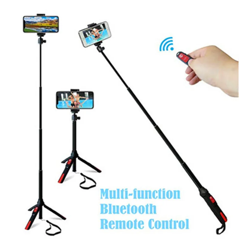

Multi-function tripod Bluetooth self-timer mobile phone holder portable tripod bracket video live tripod micro single camera