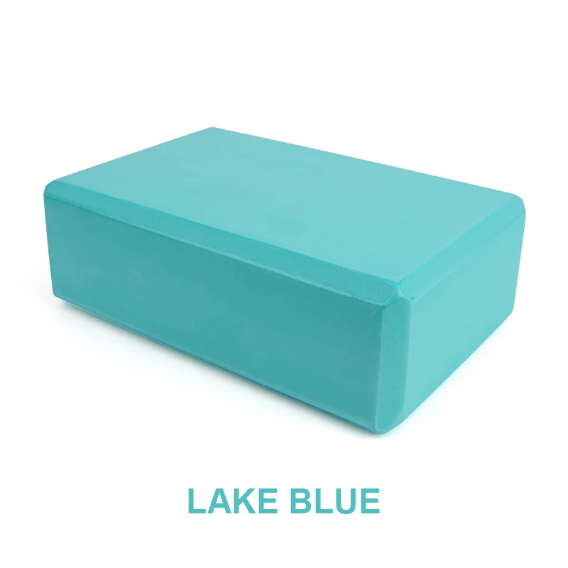 9 Colors Pilates EVA Yoga Block Brick Sports Exercise Gym Foam Workout Stretching Aid Body Shaping Health Training for women - Цвет: Небесно-голубой