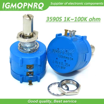 

1pcs 3590S 1K 2K 5K 10K 20K 50K 100K ohm Precision Potentiometer Adjustable Resistor 3590 102 103 502 103 203 503 104 IGMOPNRQ