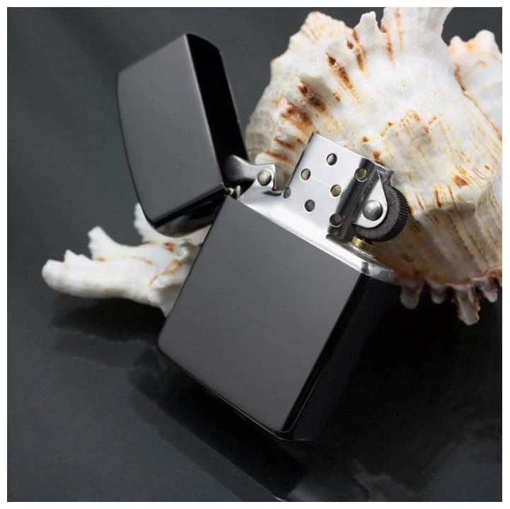 

Black plate, metal kerosene lighter, cigarette lighter, advertising gifts