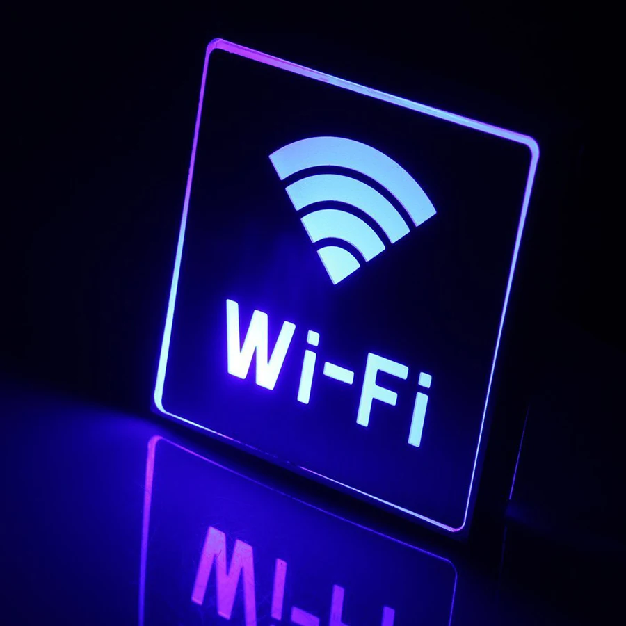 СВЕТОДИОДНЫЙ СИГНАЛЬНЫЙ индикатор предупреждающий знак Wi-Fi lounge Туалет индикация настенный светильник для отеля торговый центр офис внутреннее украшение