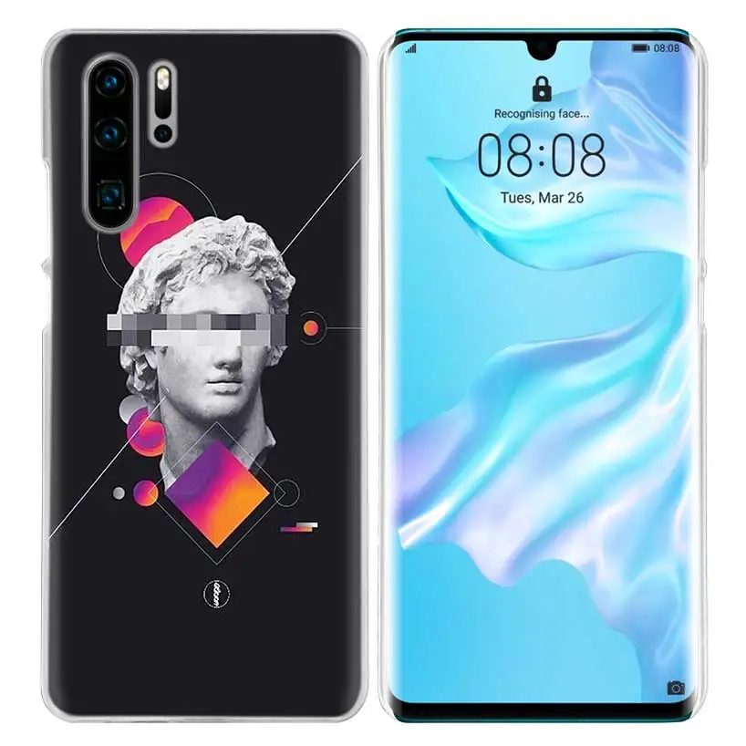 Neon Psychedelic Case for Huawei P20 P Smart Z Plus P30 P10 P9 P8 Mate 10 20 lite Pro Hard PC Luxury Phone Cover Coque