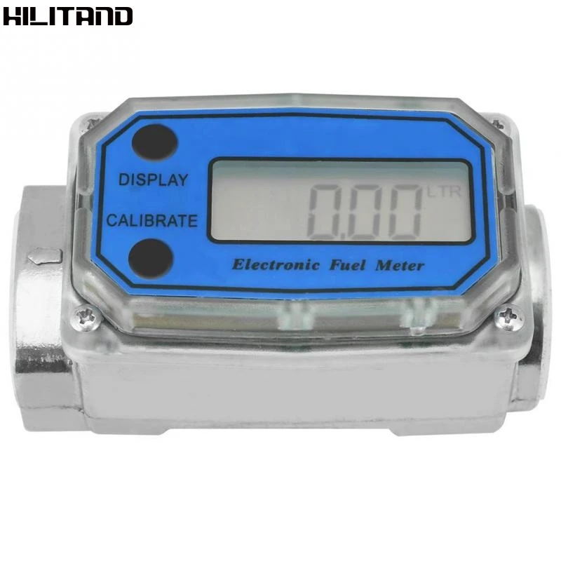 

Digital Turbine Diesel Fuel Flow Meter Flowmeter Electronic Flow Indicator 20bar 15-120L/min 1