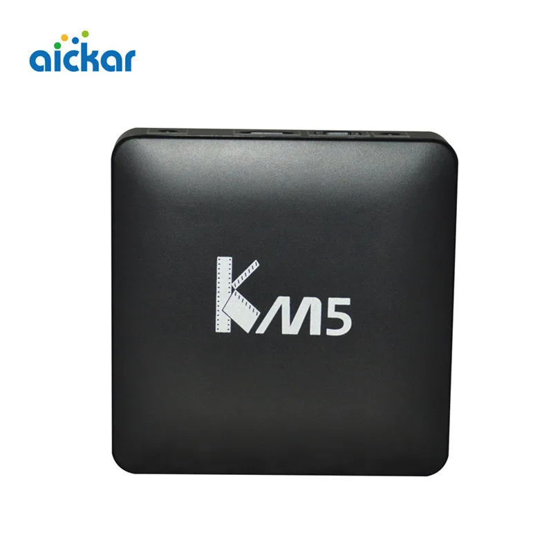 

Aickar Newest KM5 TV Box Android 6.0 Amlogic S905X Quad Core 1G/8G 2.4G WIFI KODI IPTV Smart TV Box Media Player Set Top Box