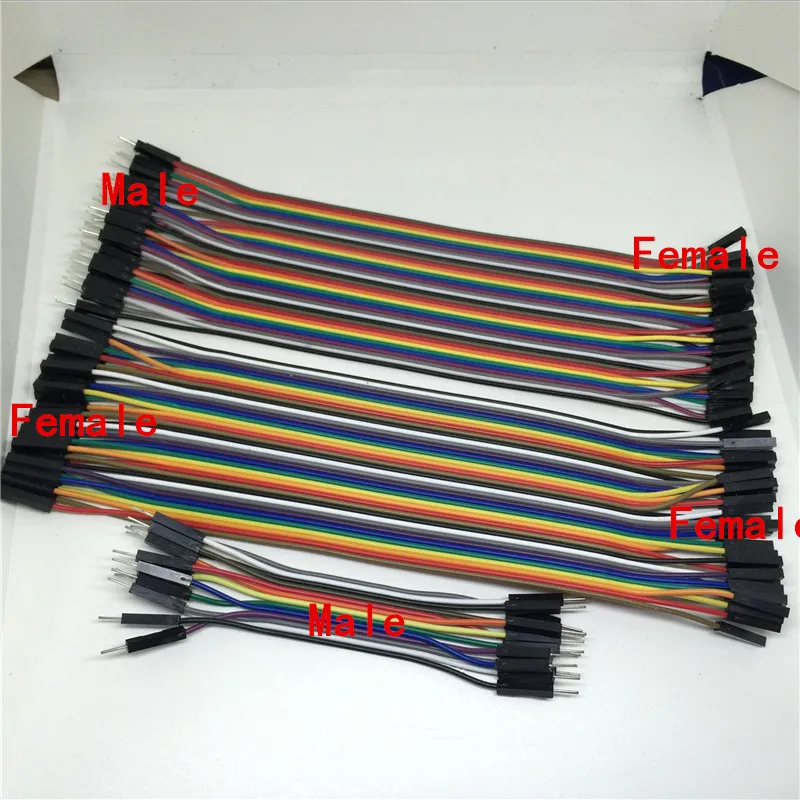 

40PIN Dupont Line 10CM 20CM 30CM Female to Male and Female to Female Jumper Wire Dupont Cable for arduino DIY KIT Breadboard