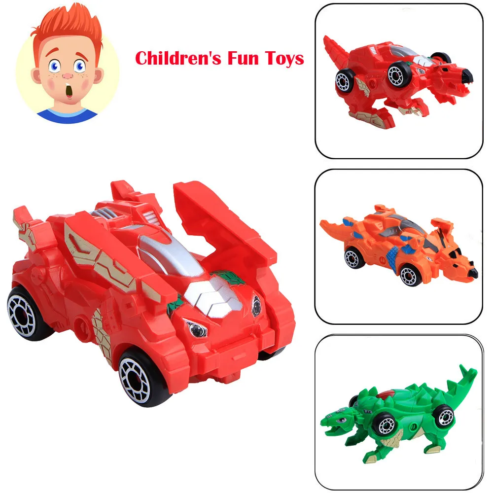 

Children's Creative Mini Transformation Dinosaurs Robot Car Model Deformation