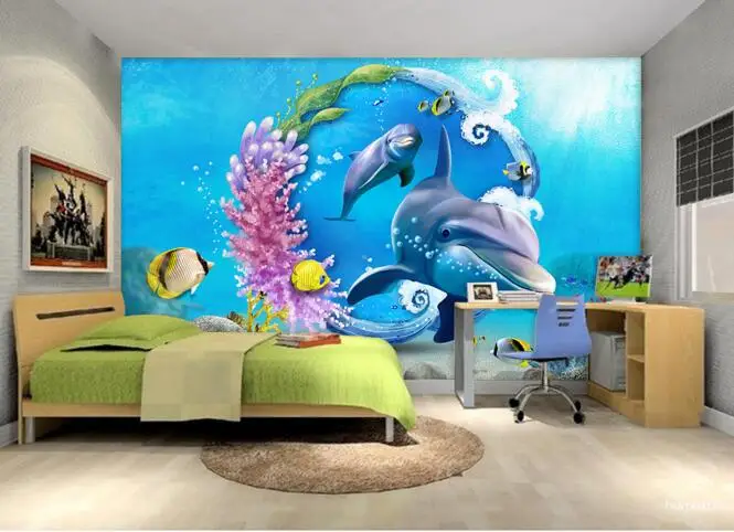 3d wallpaper custom mural non woven wall sticker 3 d Sea