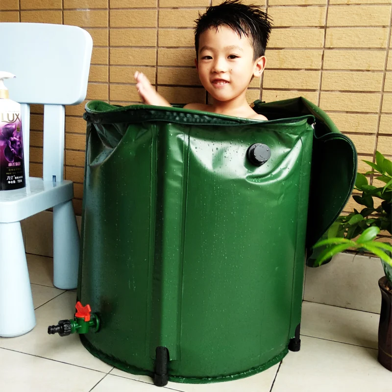 

Outdoor tool Bath tub rain barrel collector strong PVC tarpaulin collapsible large water tank garden irrgation water bucket