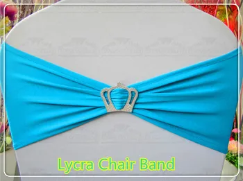 

2-2 --With Crown Buckle-- Spandex/Lycra/Expand Bands/Chair cover sash/Table For Wedding Party Banquet Decorations
