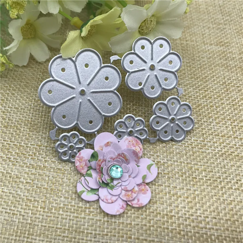 Цветок металла резки трафарет для DIY Скрапбукинг альбом бумажная карта декор ремесло тиснение Die Цветок металла резки трафарет для DIY Скрапбукинг альбом бумажная карта декор ремесло тиснение Die