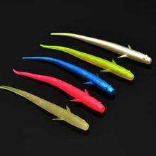 Pescado Suave Grub Señuelo 3g 10 cm Pequeña Locha En Forma de Cebo De Pesca de Nueva Trastos de Pesca