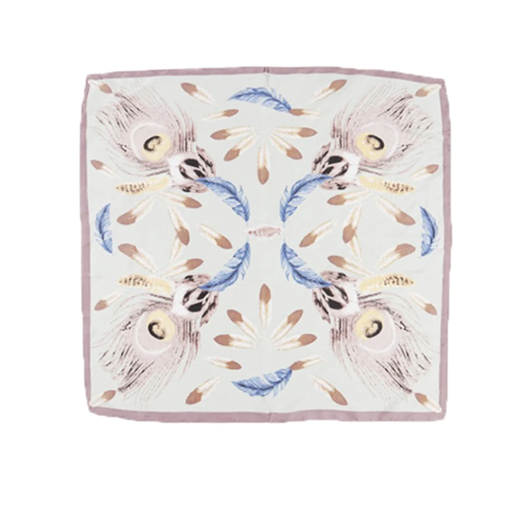Womens Satin Silk Feeling Formal Square Neck Scarf Head Hair Scarf Wraps