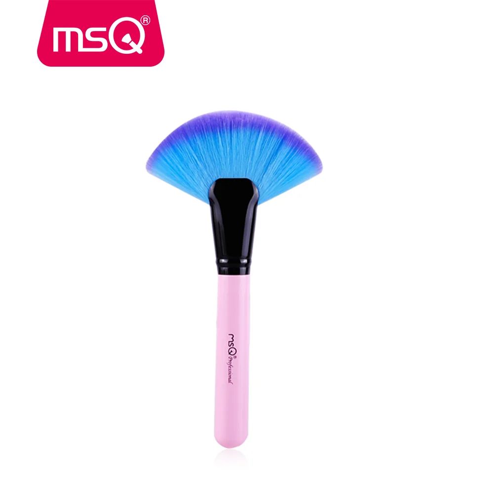 MSQ Pro Makeup Brush Large Fan Shape Blusher Brush Face Powder