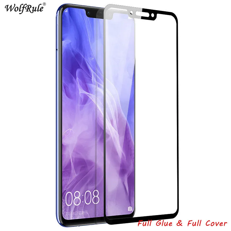 Защитная пленка для ЖК-экрана Huawei Mate 20 Lite Полное клеевое стекло Maimang 7 полное