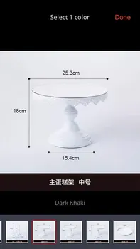 

3pcs white color wedding cake stand