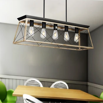 

Modern Metal Rectangular Chandeliers Hanging Lighting for Living room Dining room Hotel Restaurant Suspension Lustre