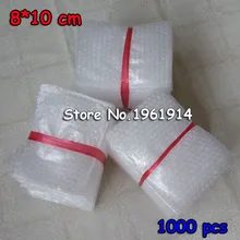 Bolsas de burbujas de amortiguación, 8x10cm, 800 Uds., Bolsa protectora de burbujas, Bolsa de embalaje de Burbuja, espuma de inflado, embalaje Verpackungen Schaum