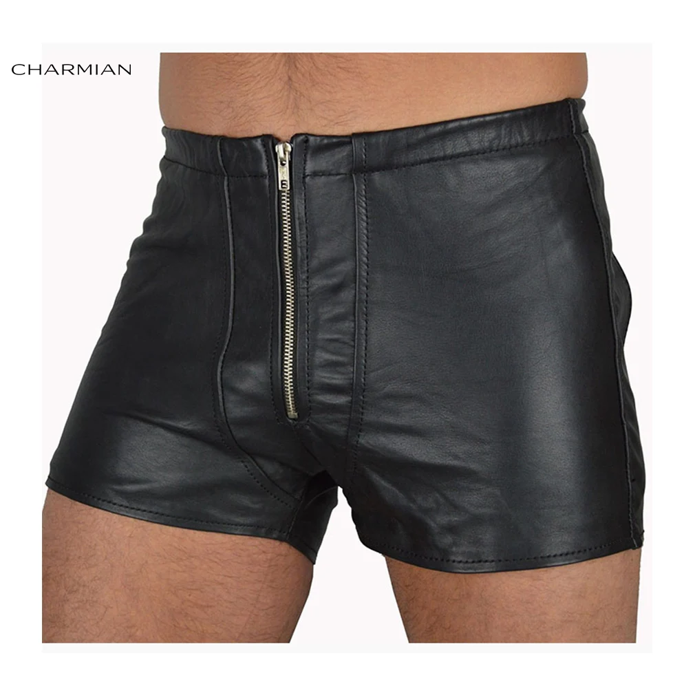 Charmian Men's Sexy Black Butt Lifter Boxers Enhancer Underwear
