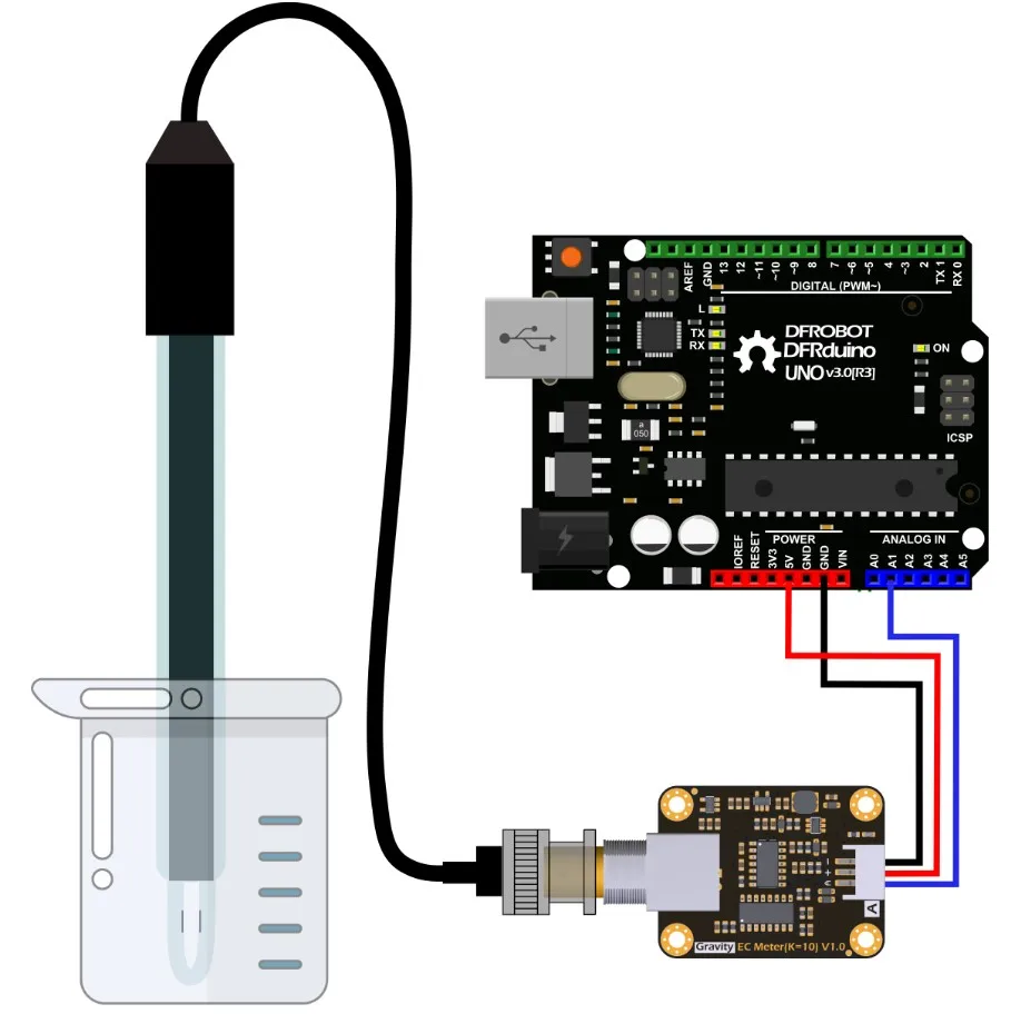 Комплект для тестирования электродов с датчиком проводимости Arduino K = 10, совместимый с Arduino LattePanda