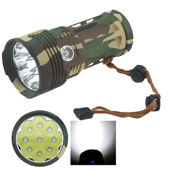 

Super Hard Light LED Flashlights Big Size High Lumen 10000 Lumens Handheld Flashlights 9XCREE XM-L T6 5 Modes Flashlight Gifts