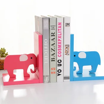 

1pcs Book Student Cartoon Creative Wood Book Stand Office Cute Elephant Creative Book Stand