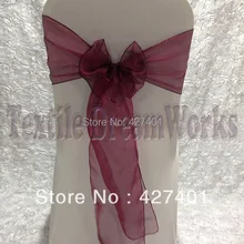 Новые продукты в августе-органза цвета Бургунди лента для свадьбы события и вечерние украшения