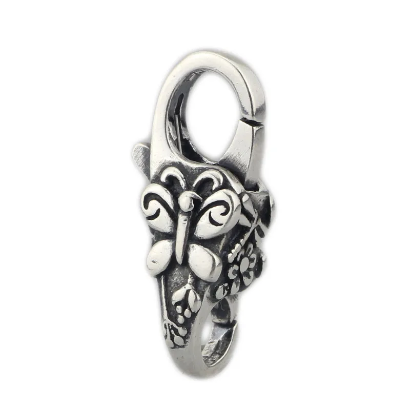 

925 Sterling Silver Butterfly Clasps Lock Charm Beads For DIY Bracelet Making Fit European Brand Troll Bracelet Jewelry