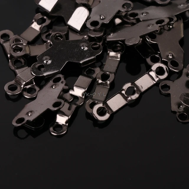 10x Trouser Skirt Hooks + Bars Fasteners For Suit Pants Extenders Tailor Sewing 2