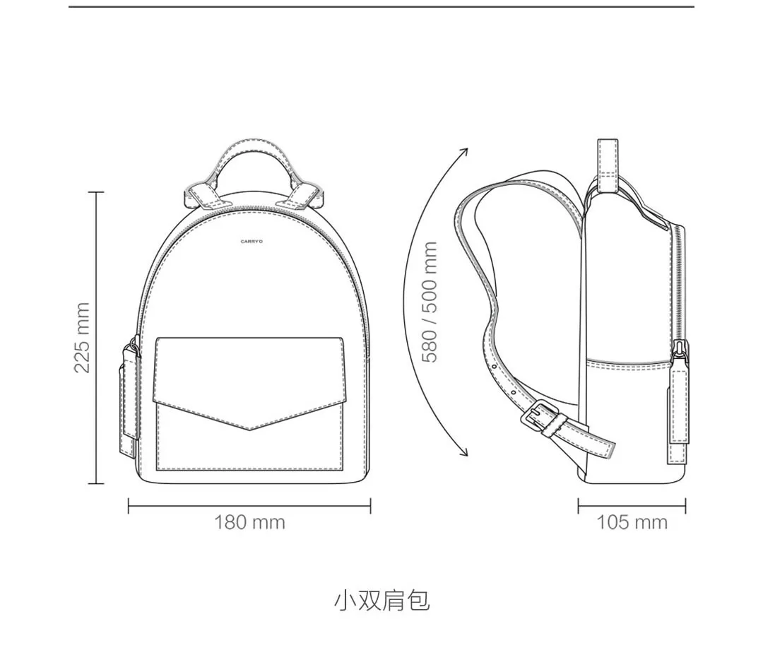 Xiaomi Mijia CARRY'O минималистичный кожаный рюкзак дорожная сумка на плечо простой и удобный для хранения элегантный дизайн