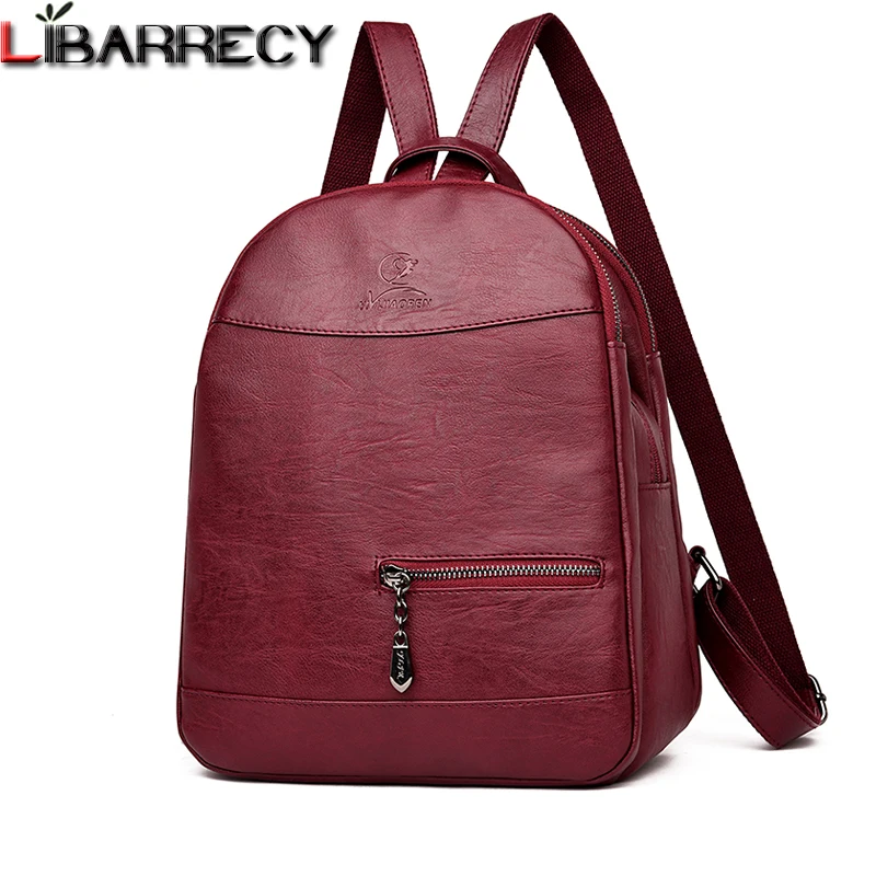 Vintage Women Backpack Famous Brand Leather Backpack Female Large Capacity School Bags for Girls Designer Shoulder Bag Mochila Vintage Women Backpack Famous Brand Leather Backpack Female Large Capacity School Bags for Girls Designer Shoulder Bag Mochila