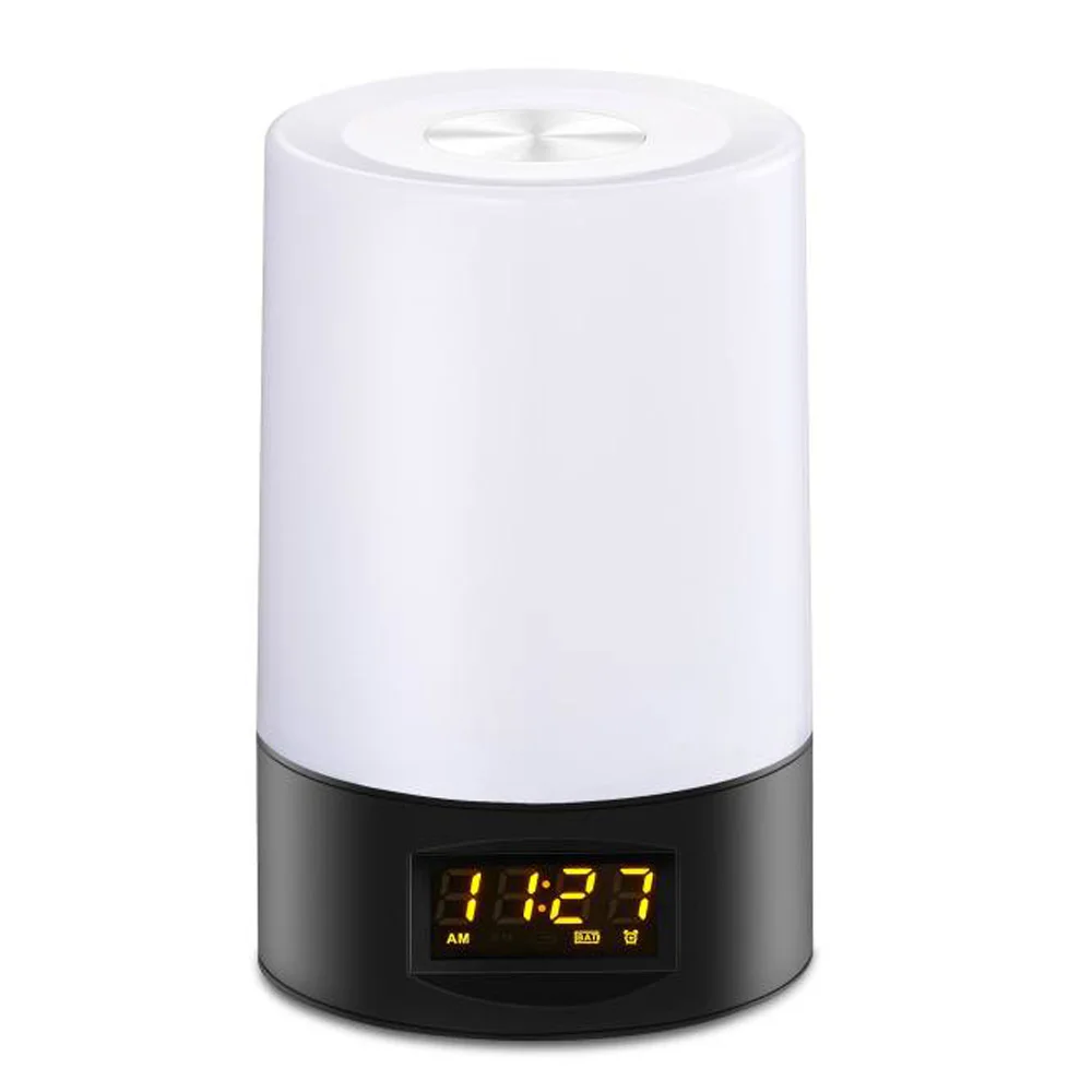 Jiawen Wake Up Light сенсорные Часы светодиодный RGB прикроватная Светодиодная лампа