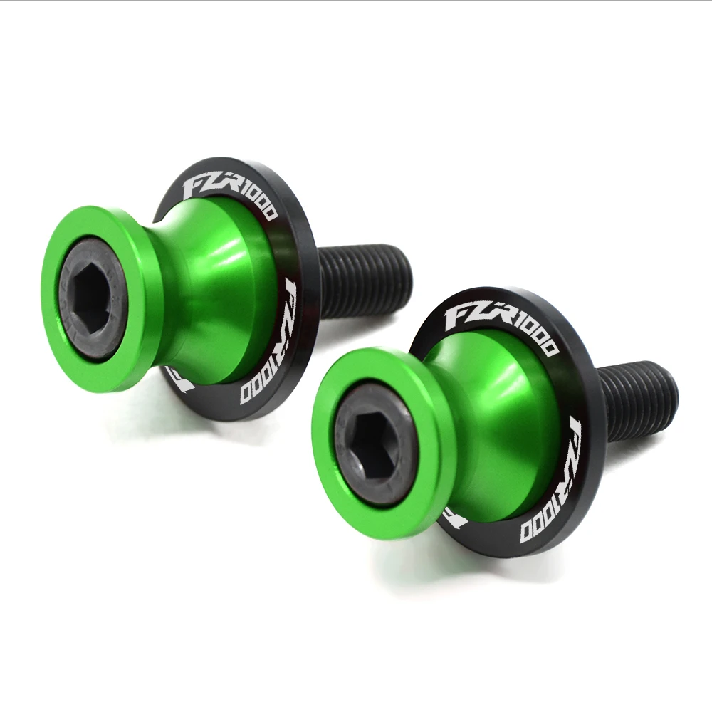 10MM Green FZR1000 Аксессуары для мотоциклов 10 мм маятник слайдер Катушка Алюминиевый для мотоцикла сплав Винт 1 пара для Yamaha FZR1000 FZR 1000 - Цвет: 10MM Green FZR1000