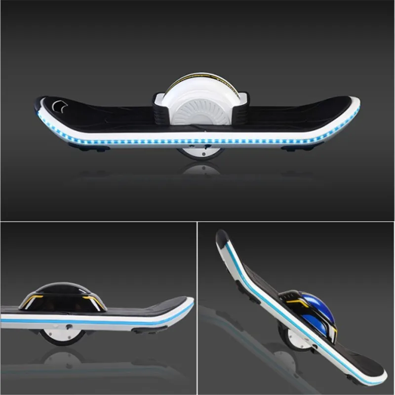 

High quality one wheel balance car electric skateboard with led bluetooth