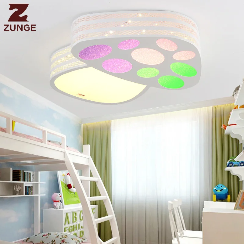 

ZUNGE simple modern led ceiling lamp P610 warm room light study room LED round child lamp