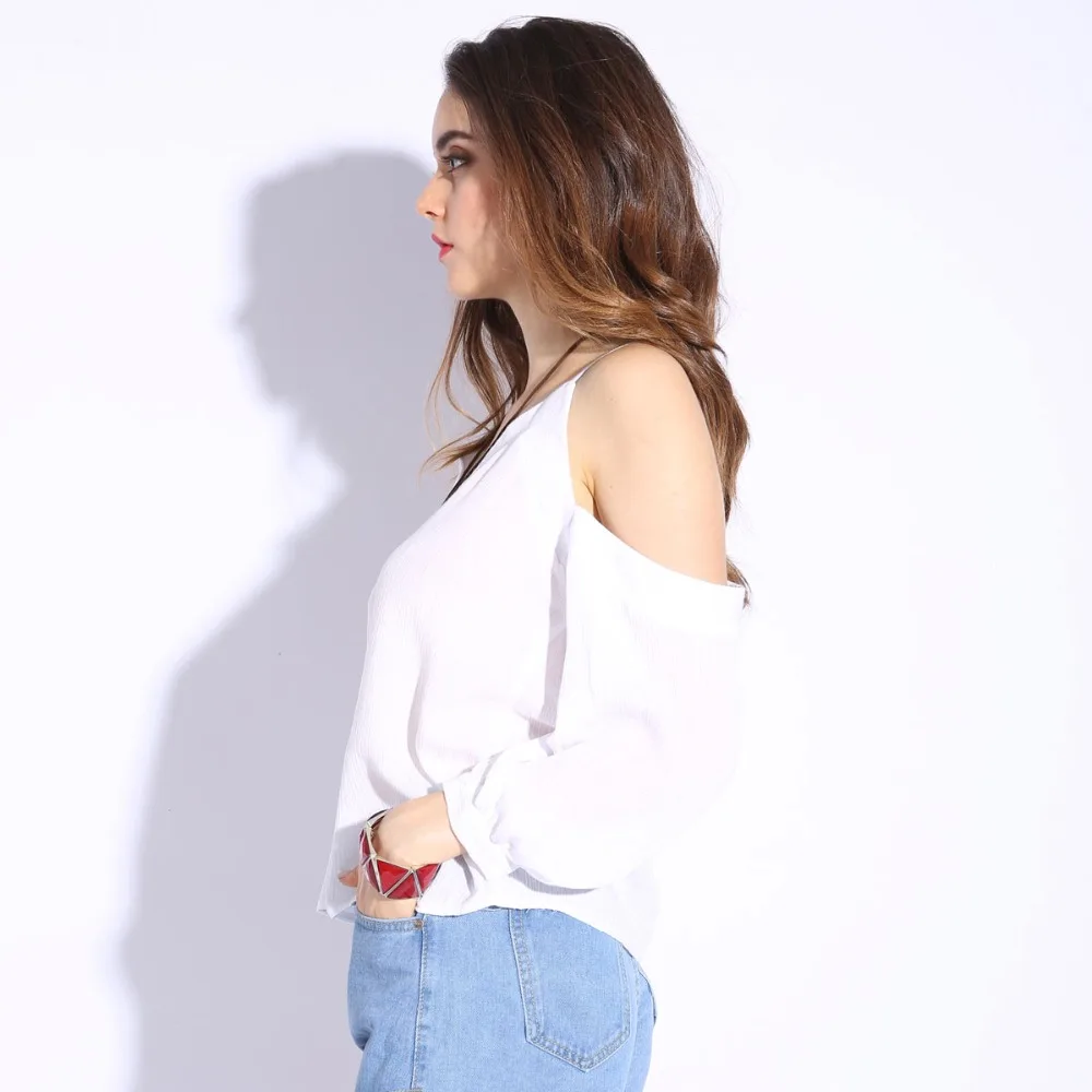 Women-Off-shoulder-Tops-2016-Girls-Cold-Shoulder-Blouses-Nine-Quarter-V-Neck-Shirts-Sexy-Ladies (1)