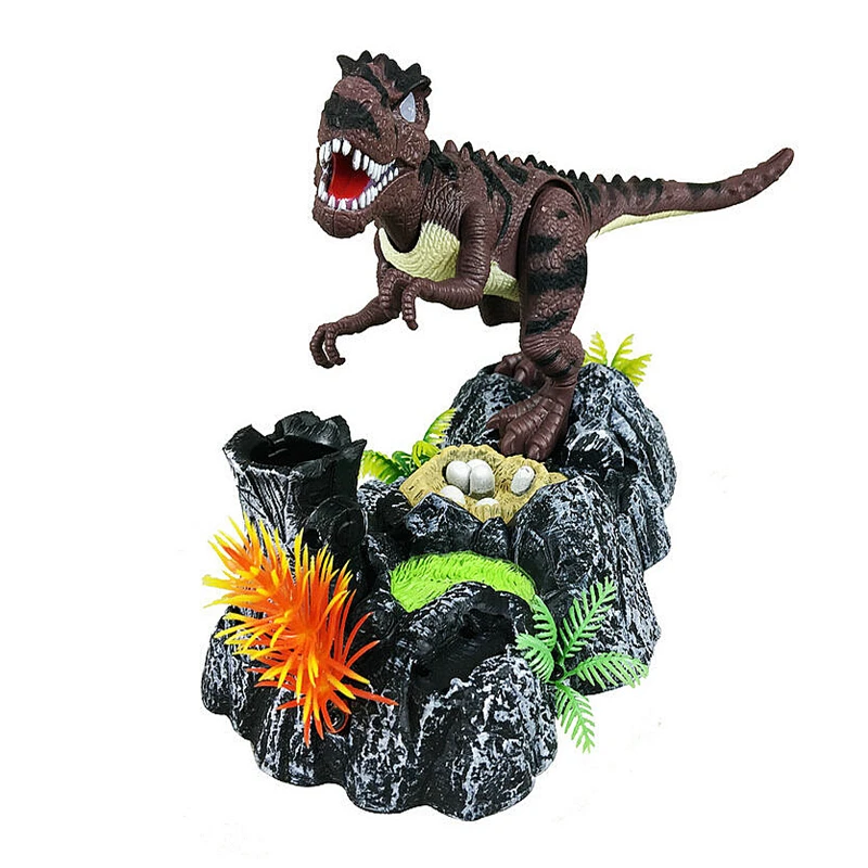 Управление звуком динозавров сцены динозавров юрского динозавров тираннозавра модель с ручкой детские игрушки электронные игрушки