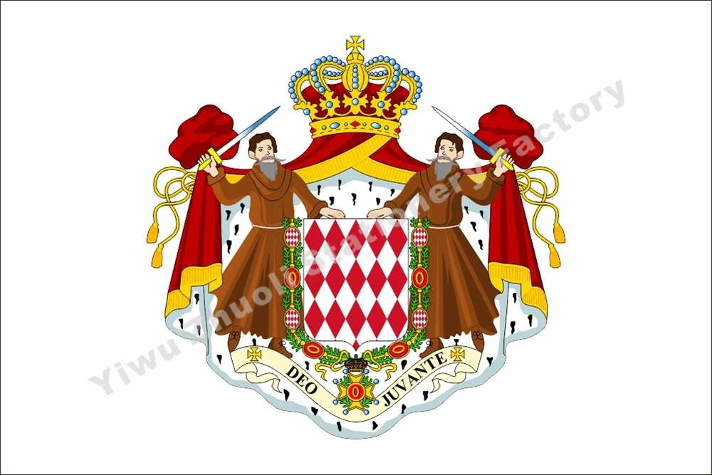 Monaco ФЛАГ 150x90 см (3x5 футов) 120 г 100D полиэстер двойной сшитый высококачественный