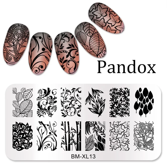 Новая серия ногтей штамповки пластины DIY изображения Konad Дизайн ногтей маникюр шаблоны трафареты салон красоты лак Инструменты