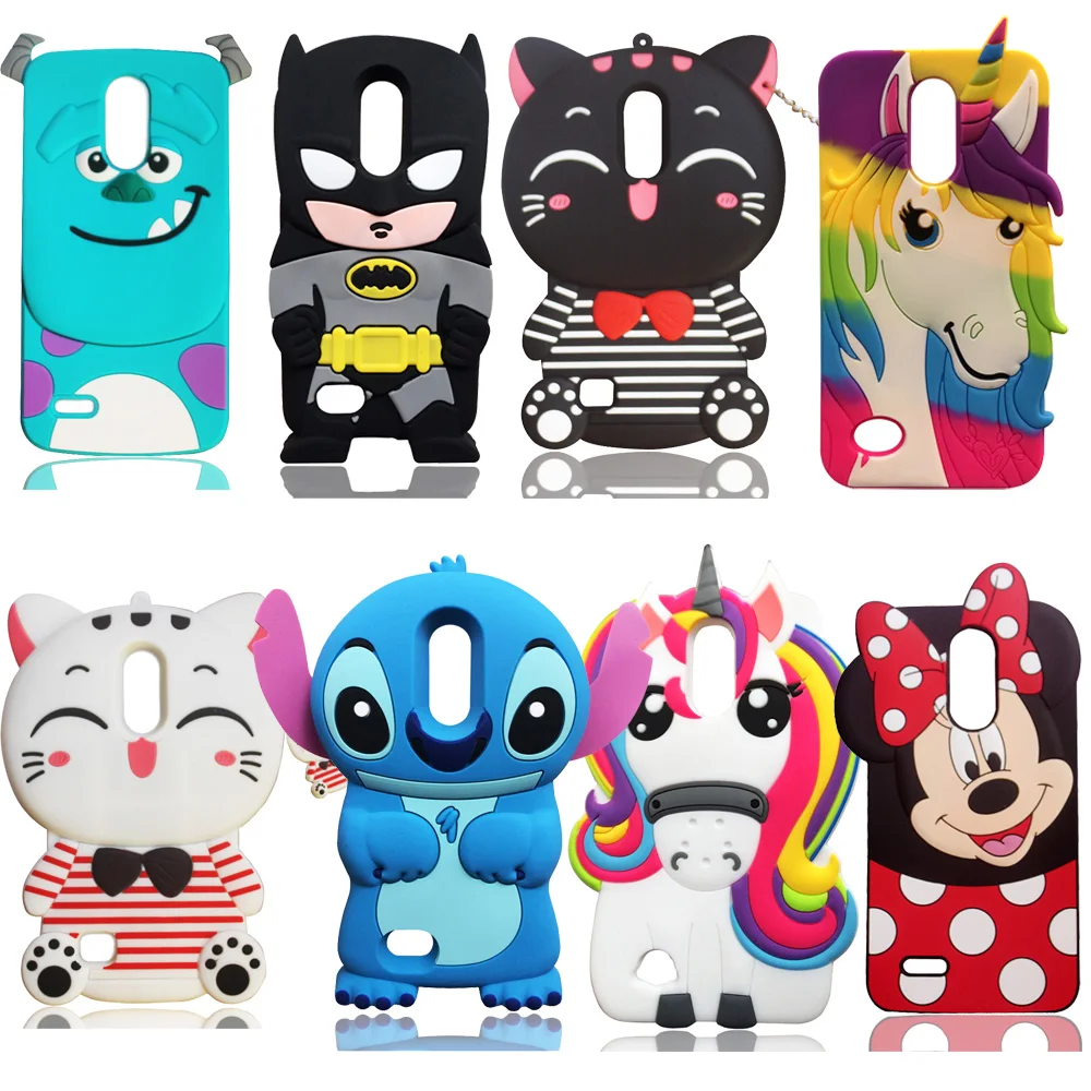 

For LG Harmony / K20V / K20 Plus / V5 3D Soft Silicone Case Cover Cartoon Unicorn Phone back Shell Skin Fudnas Shockproof Cases