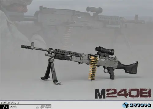 ZY TOYS 1//6 Scale Model MG3 Machine Gun 50pc 7.62 Caliber Metal Bullet Chain