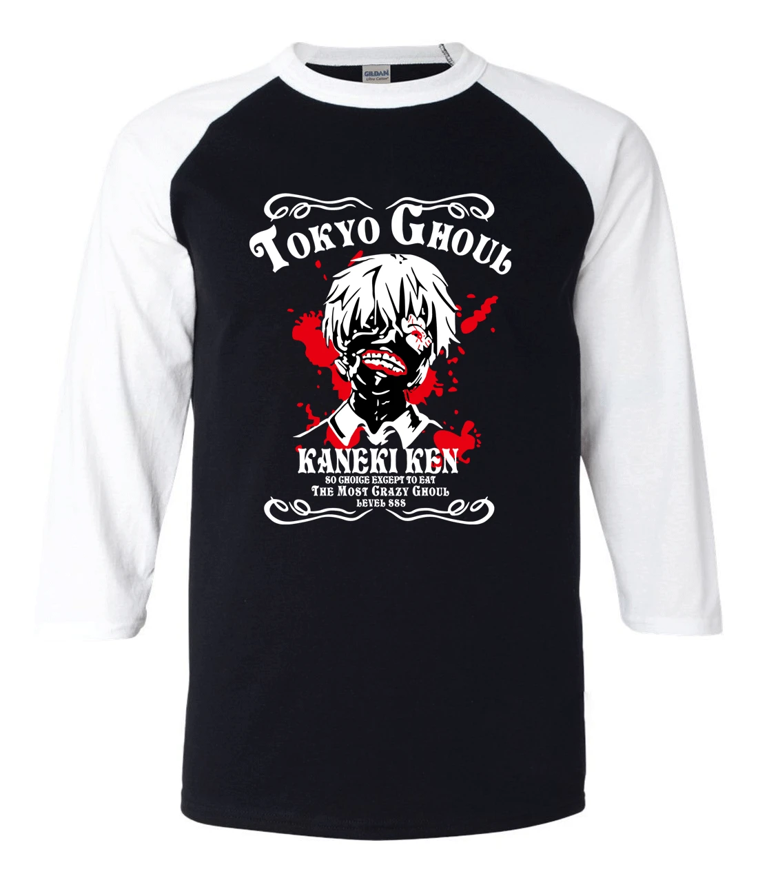 Футболка Tokyo Ghoul Ken Kaneki футболка с рукавом 3/4 лето 2020|camisetas masculino|men t-shirtfashion tshirt |