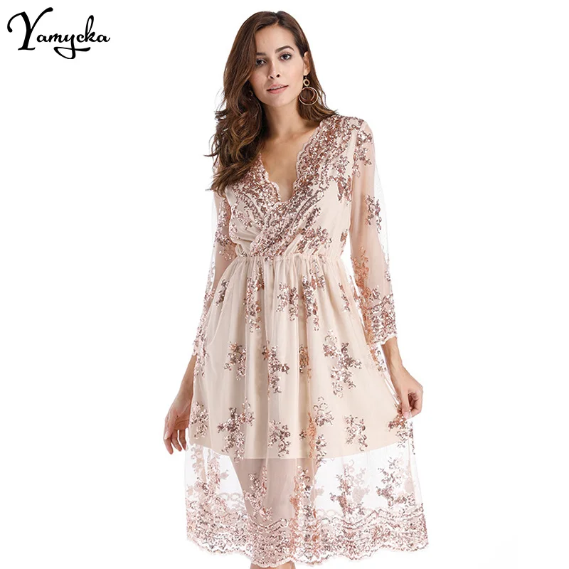 

Sexy vintage Sequin black Summer Dress Women see through Mesh club birthday Party Dress ladies prom evening Dresses Y2k Vestidos