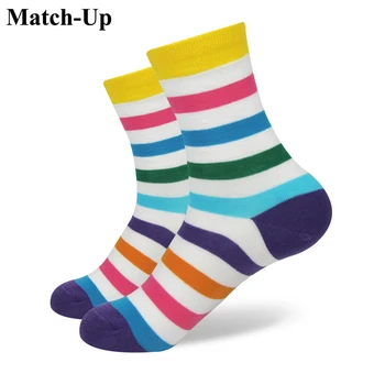

Match-Up Girl Combed Cotton Brand Socks Women Funny Cotton Socks 21 Colors