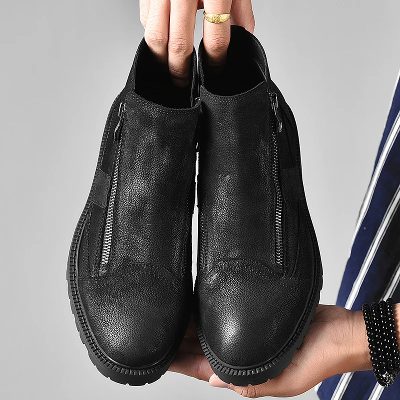 Fotwear/мужские кожаные ботинки с натуральным лицевым покрытием Мужская Рабочая