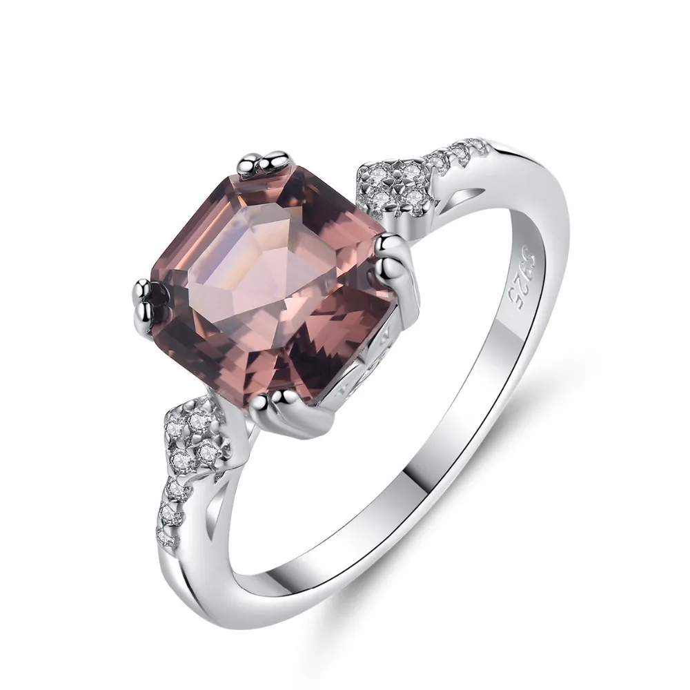 

2019 BAFFIN New Chic Square Morganite Stone Ring S925 Silver For Women Wedding Party Finger Accessories Jewelry Friend Gifts